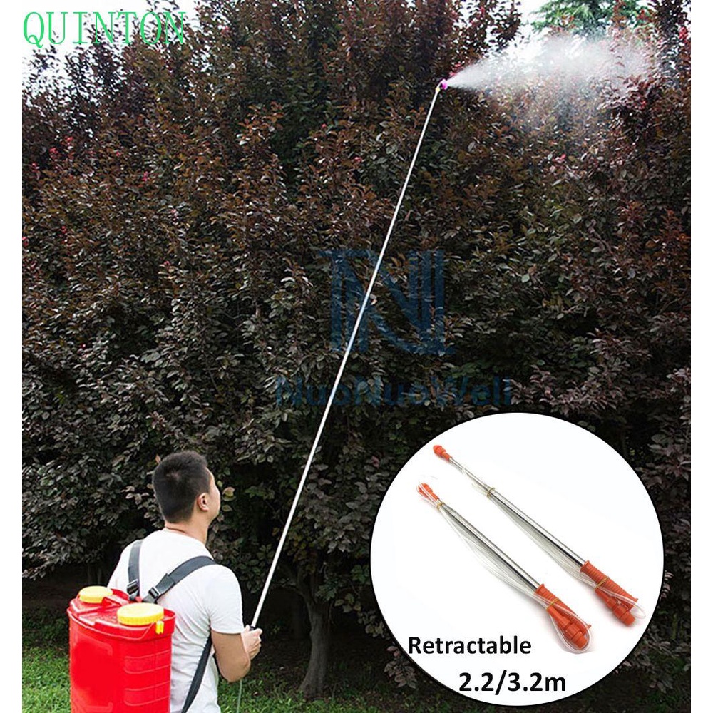 Quinton Spraying Rod 2.2 /3.2m Untuk Tekanan Tangan Taman Outdoor Pohon Penyiraman Can Aksesoris