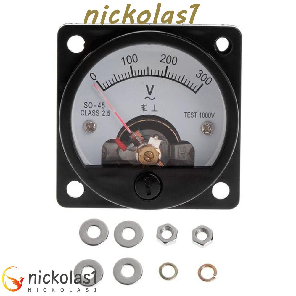 Nickolas1 Voltmeter Pointer Type High Quality Current Voltmeter Pengukur Tegangan Meter Analog Dial Bulat AC Voltage Volt Tester