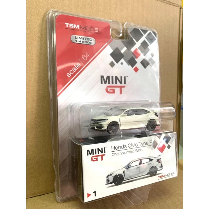 Mini GT 1 Honda Civic Type R Championship White - First Mini GT