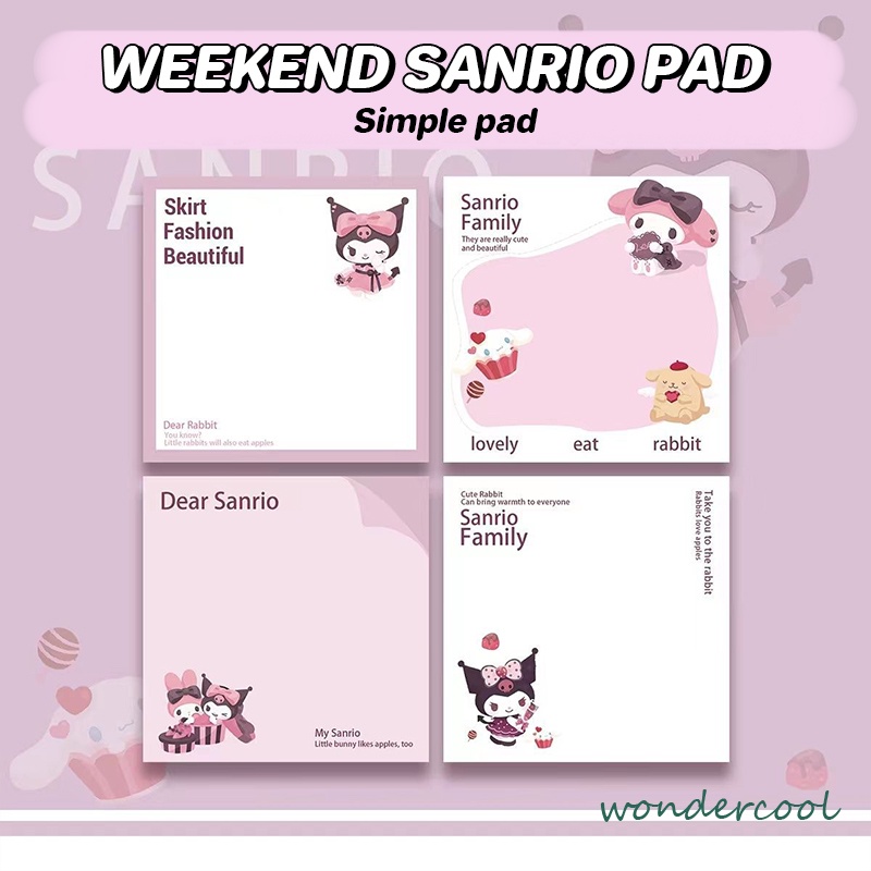 Sticky Note Buku catatan buku catatan siswa yang dapat disobek catatan tempel dekoratif-Won