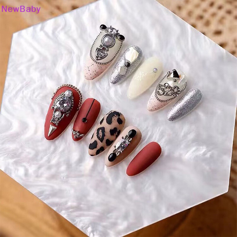 Newbaby 1Pc Palet Nail Art Shell Piece Tips Kuku Palsu Papan Pajangan Properti Foto ID