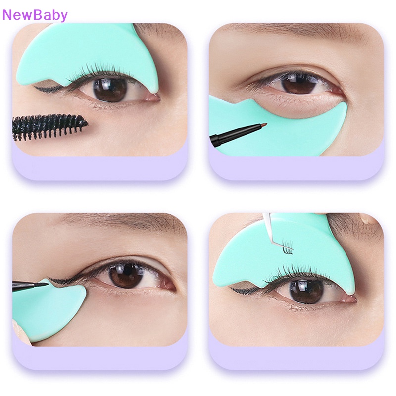 Newbaby Silikon Eyeliner Stensil Eyeshadow Pad Wanita Makeup Eyeshadow Aplikator ID