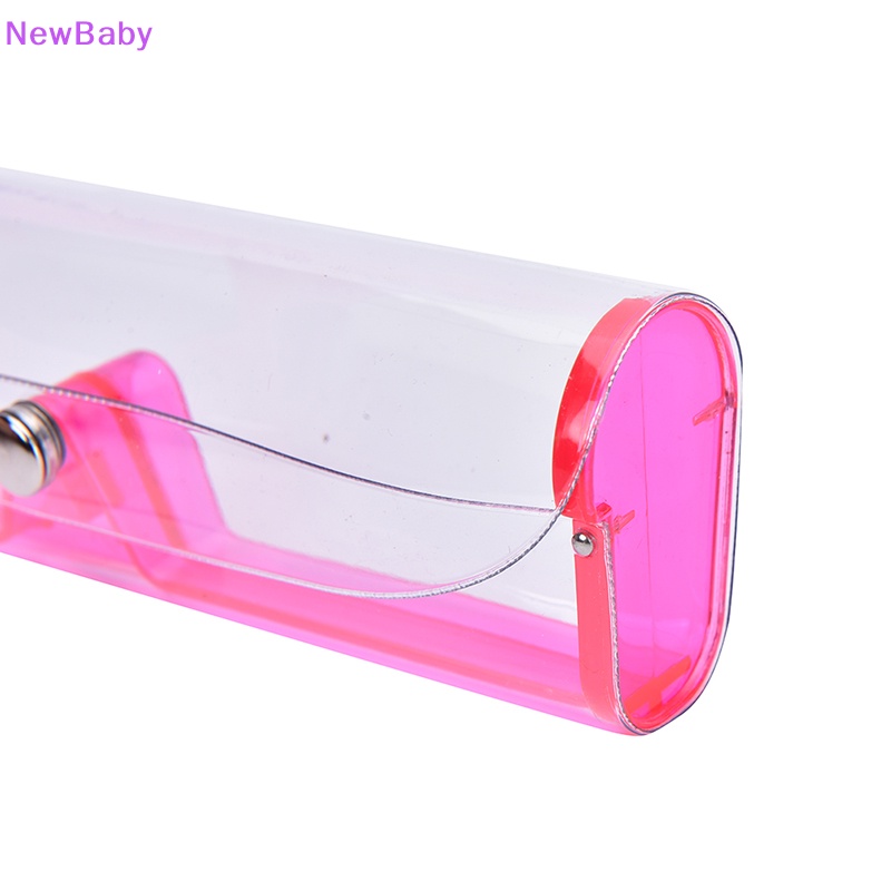 Newbaby New Stylish Bening Transparan PVC Soft Eye Pelindung Kacamata Kotak Case Holder ABU ID