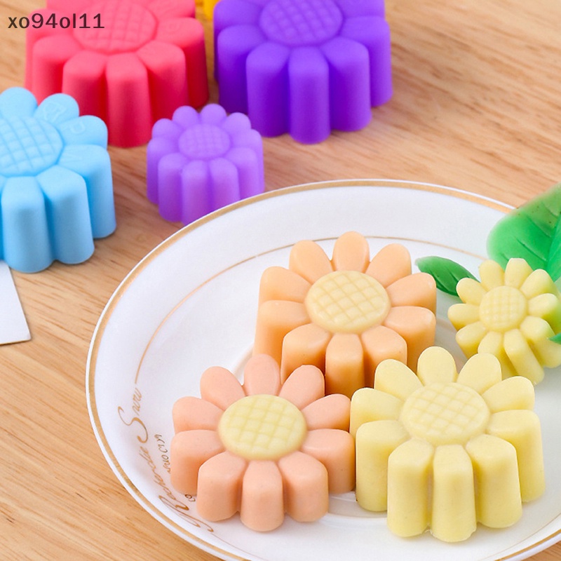 Xo Cetakan Cupcake Bunga Muffin Silikon Fondant Pan Kue Kecil Baking Pastry Tools OL