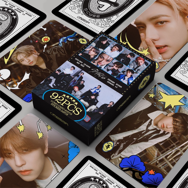 92pcs /box TWICE STRAY KIDS TXT Stiker Photocards Lomo Card Straykids Tomorrow X Together Kpop Postcards Pasta