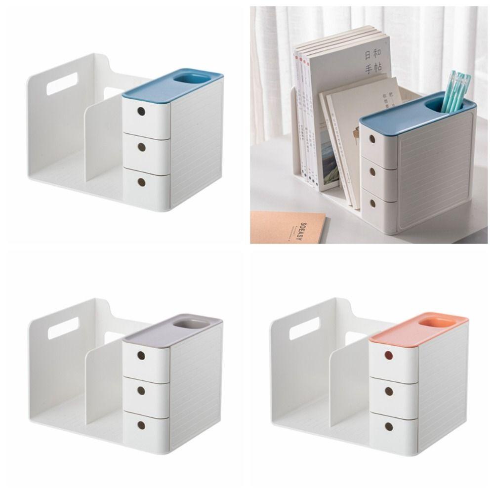 Mxbeauty Desktop Organizer Kreatif Multi-Layer Sederhana File Organizer File Folder Kotak Penyimpanan File Rak Buku Stand Buku Kapasitas Besar Untuk Pelajar