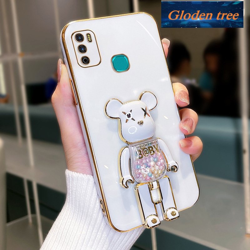 Toserbaloden pohon mustofaasing infinix hot 9 play infinix hot 9 Casing ponsel intipoftcase kampaslectroplated silikon tahan guncangan anti slip suketrotector suketmooth suketrote pentol suketumper suketover desain baru