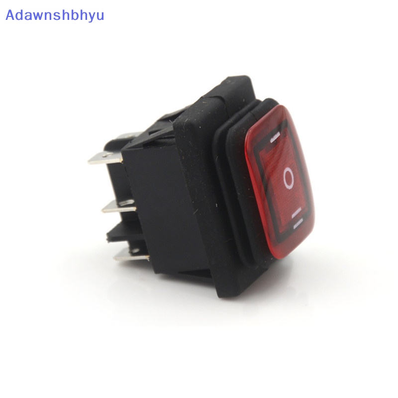 Adhyu Merah 3posisi 6Pin DC 12V Tahan Air Mobil Perahu LED Rocker Switch Latching ID