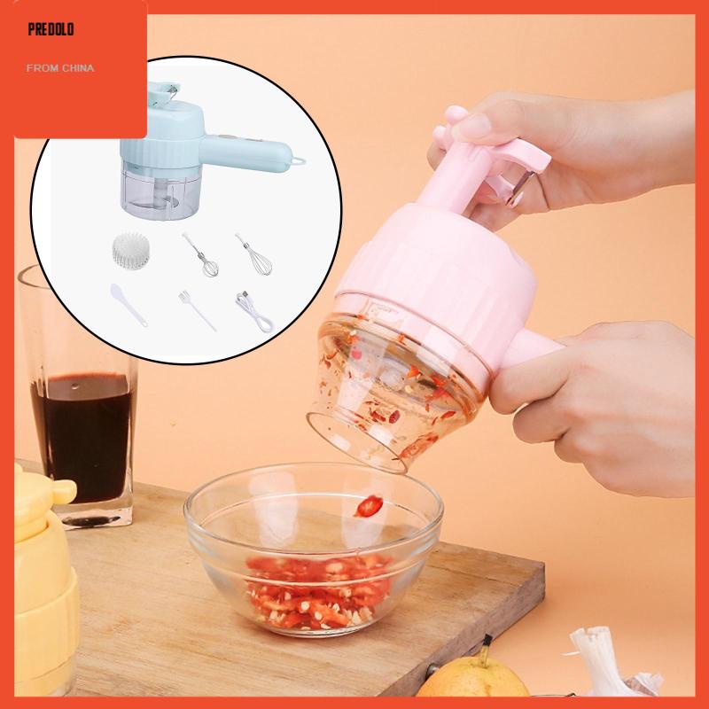 [Predolo] Mini Veggie Chopper Mincer Pemotong Sayuran Elektrik Untuk Wortel Daging Bawang Putih