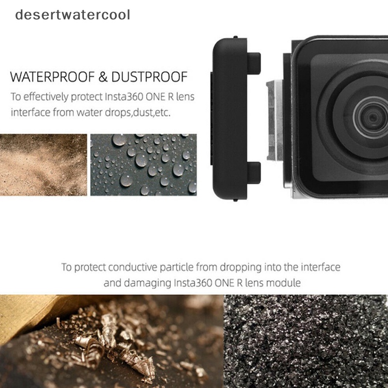 Deid 2PCS Cover Pelindung Lensa Silikon Lembut Tahan Debu Untuk Kamera Insta360One R 4K Martijn