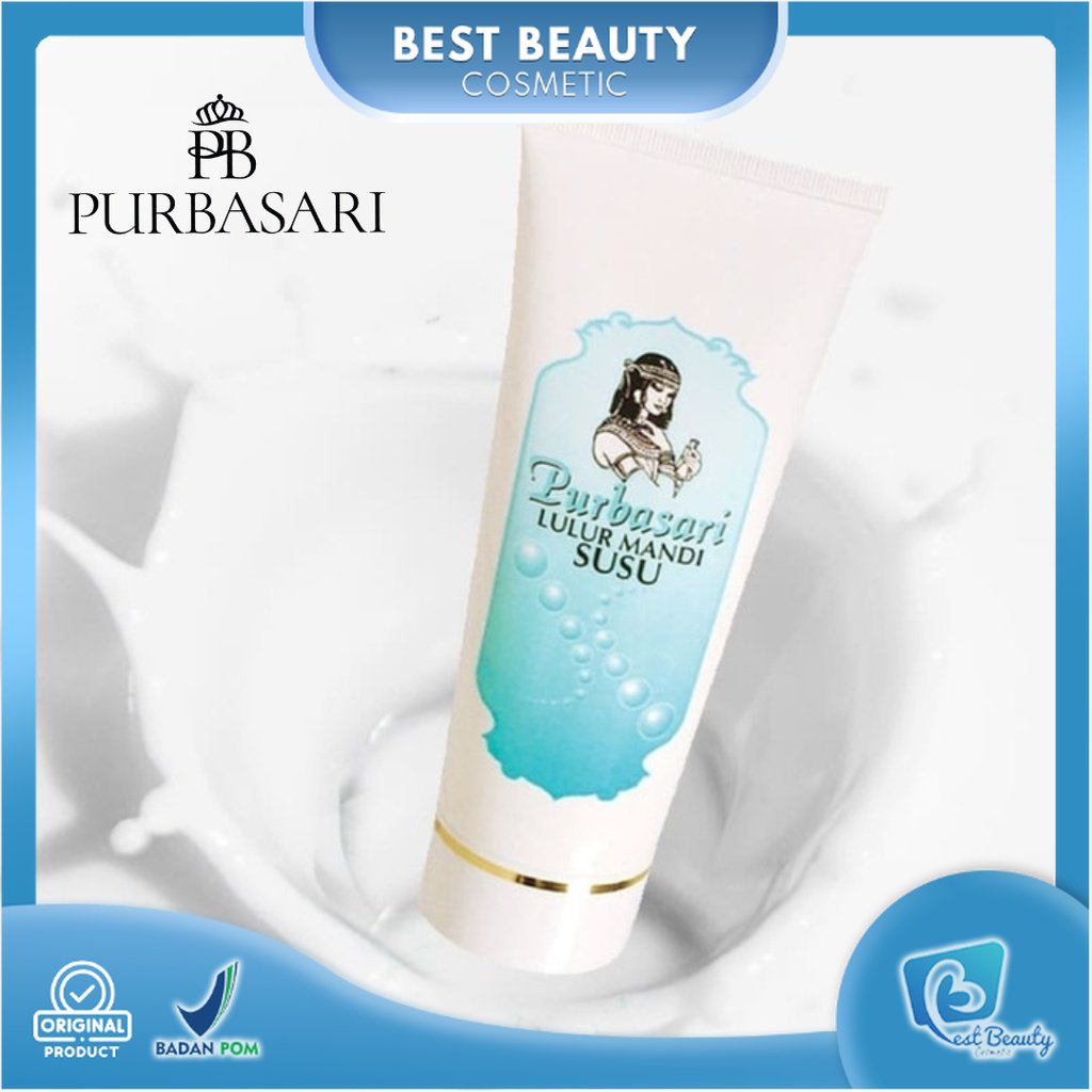 ★ BB ★ Purbasari Lulur Mandi Susu Tube 200 gr / Lulur Pemutih Whitening Pencerah / Lulur pelembab kulit / Lulur Badan perontok daki / Menyamarkan flek hitam / Melembabkan / Mencerahkan