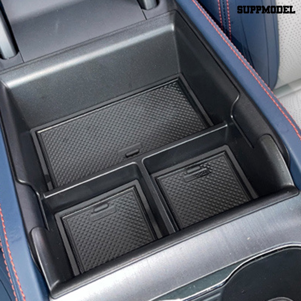 [SM]Kotak Penyimpanan Mobil 3kisi Plastik Center Console Armrest Storage Box Tempat Yuan Plus2022