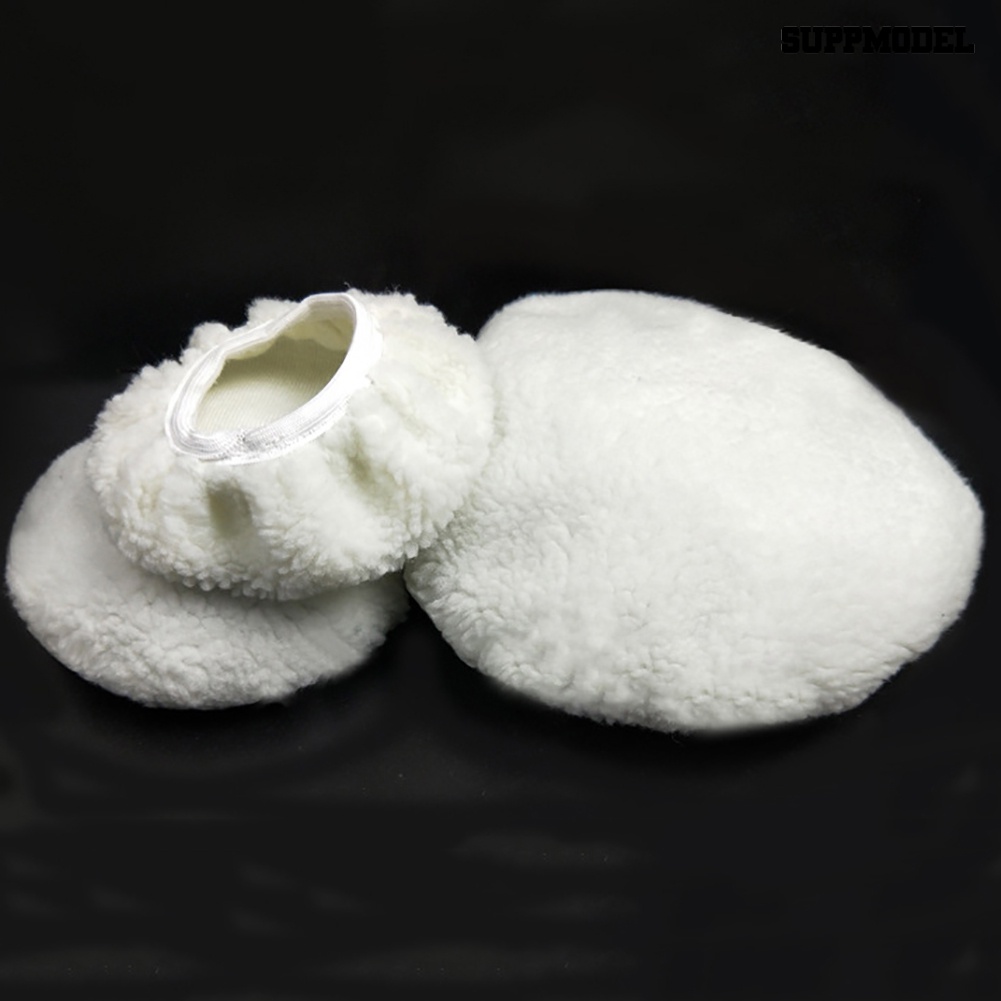 [SM]2 Pcs Cashmere Polishing Bonnet Buffer Microfiber Penutup Pengkilap Lilin Cat Mobil