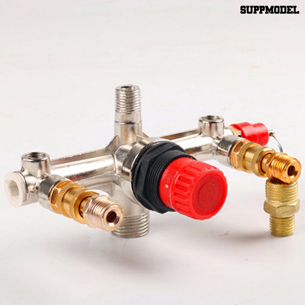 [SM] Bracket Alumunium Saklar Kompresor Angin Pressure Release Valve Pompa Parts Kit