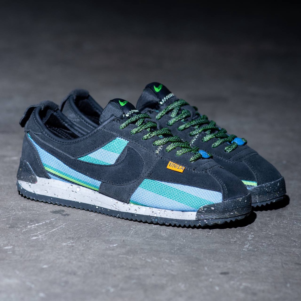 Sepatu Sneakers NIKE CORTEZ X Union LA "lack Off Noir"  Pria Wanita Cewek Cowok ORIGINAL
