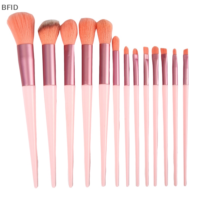 [BFID] 13pcs Set Kuas Kosmetik Makeup Bedak Foundation Eyeshadow Lip Brush Tool [ID]