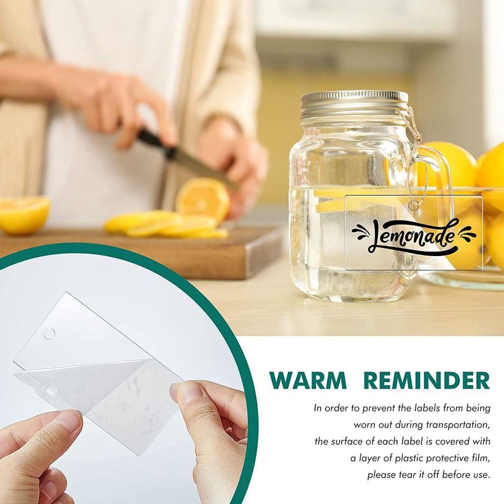 Popular 20pcs Label Organizer 3.54x1.97in 20pcs Akrilik Untuk Tali Gantung