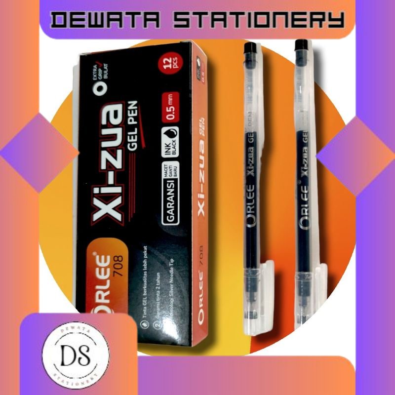 

Bolpoin Gel Pen XIZUA ORLEE, Tinta 0,5mm Tebal Tidak Bleber, 1 LUSIN isi 12
