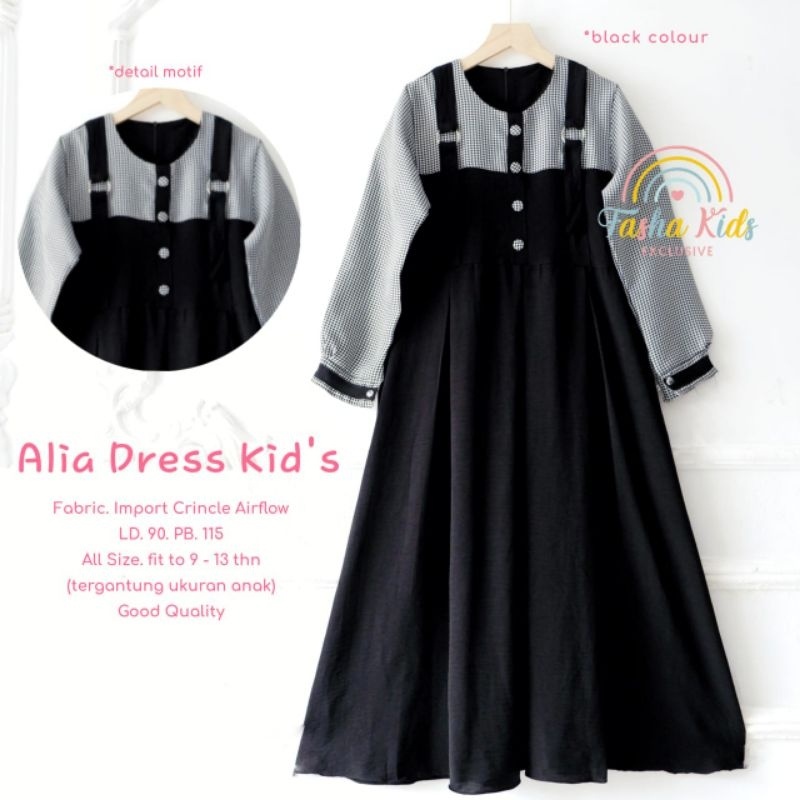 ALIA DRESS KIDS (9-13th) ORI FASHA KIDS | Dress Anak