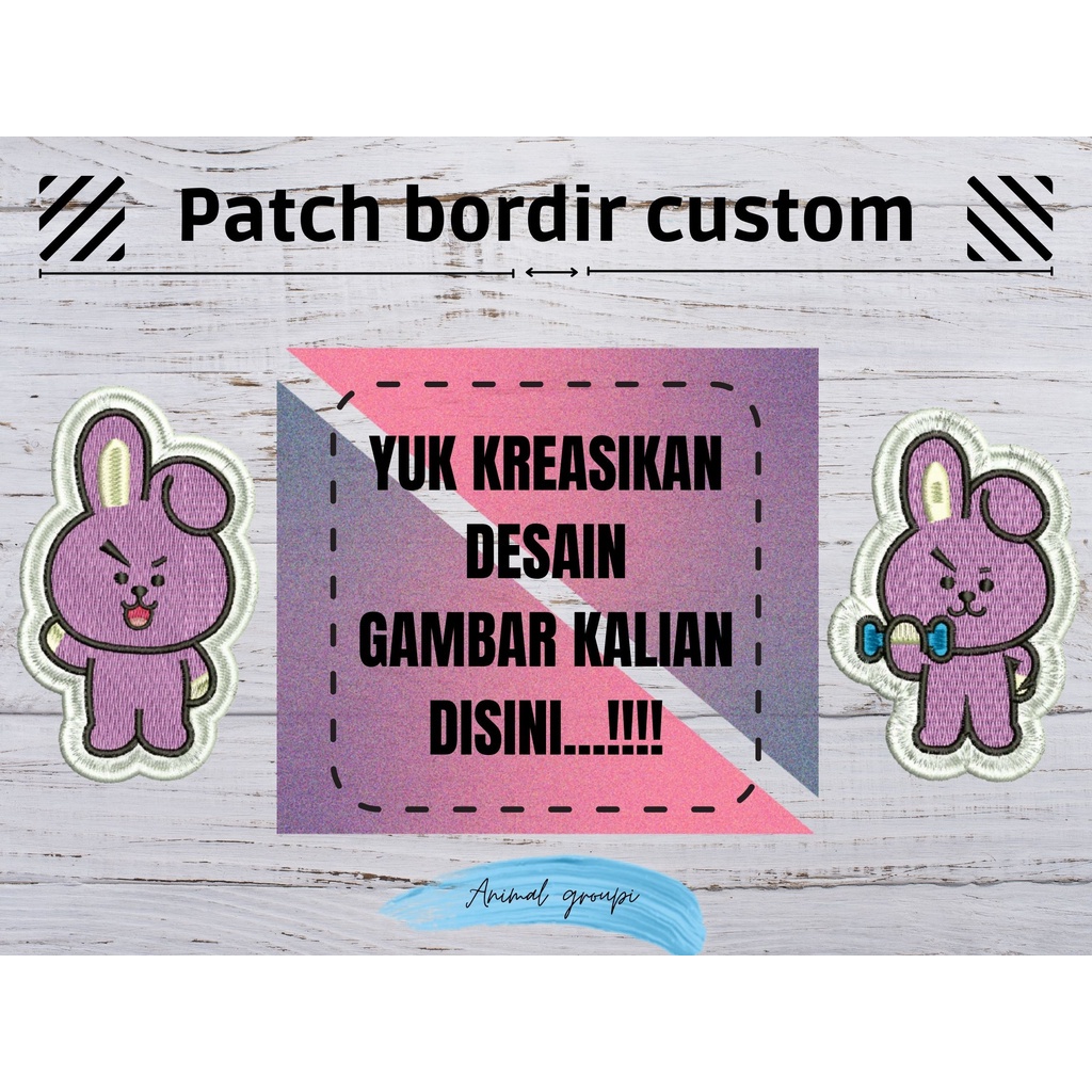 Bordir patch|patch bordir|custom|emblem|bordir tempelpatch iron on|bordir custom bordir satuan berka
