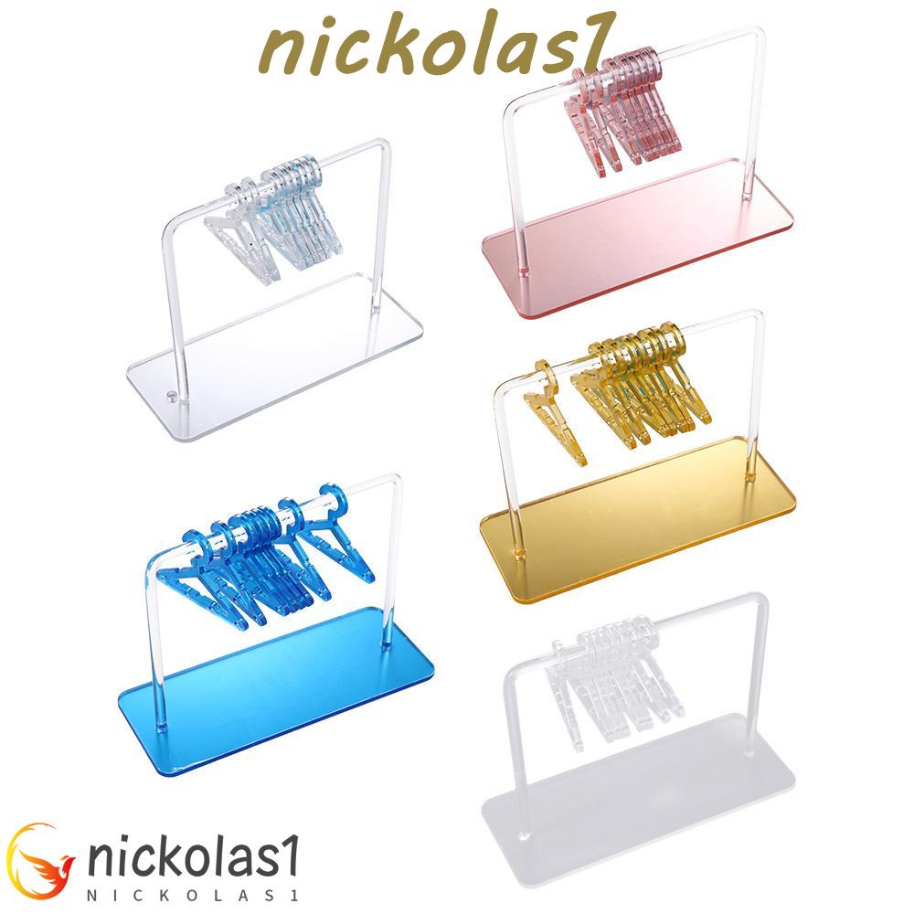 Nickolas1 Display Anting Berdiri Mini Transparan Multiwarna Hadiah Kalung Anting Organizer Ear Stud Holder Liontin Penyimpanan Closet Earring Rack Holder