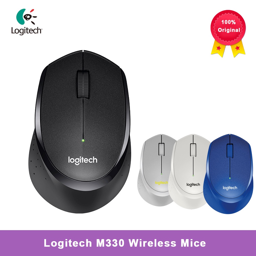 【100% ORI】 Logitech M330 Mouse Wireless Bluetooth Gaming - Silent Click