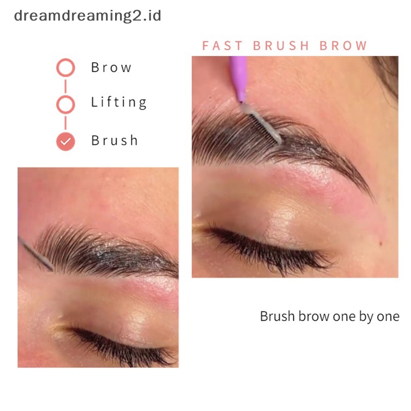 (drea) 10pcs Microbrush Aplikators Eyelash Extensions Sikat Pembersih Lem Bulu Mata //