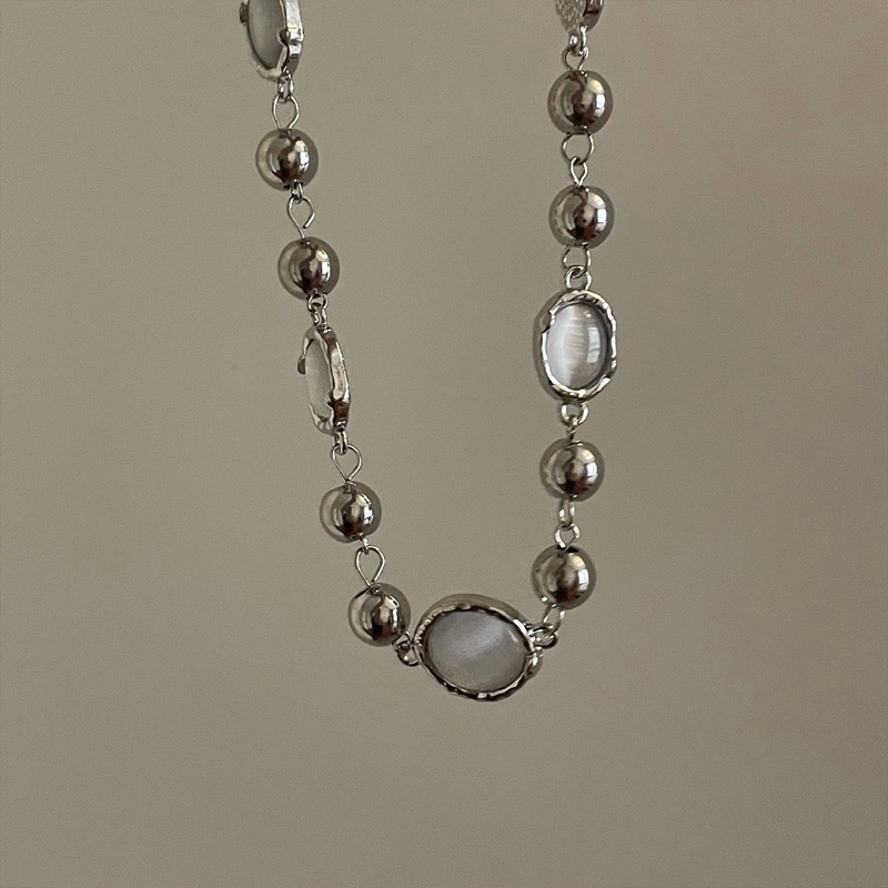 Desain Niche Rasa Cahaya Mewah Batu Permata Manik Kalung Rantai Klavikula