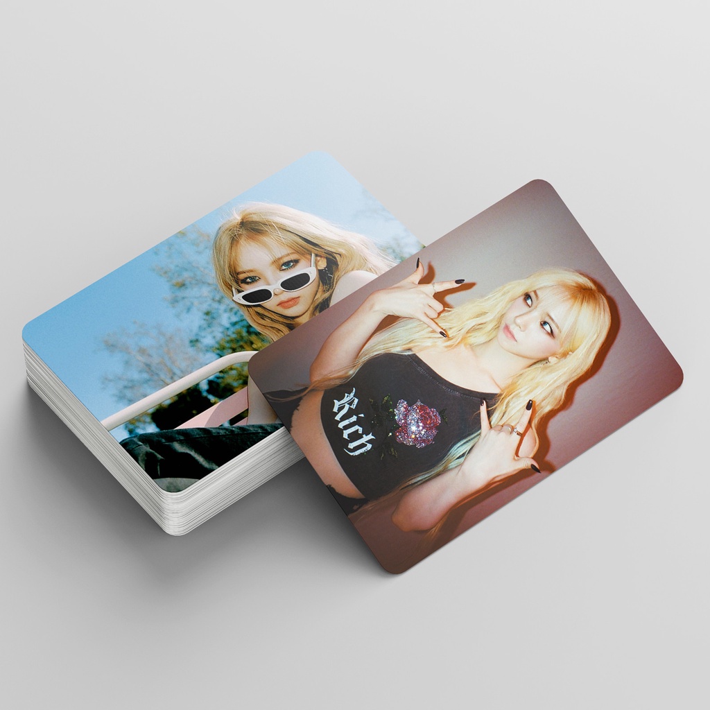 55pcs /box KARINA AESPA Photocards Album MY WORLD Kartu Lomo Kpop Postcards