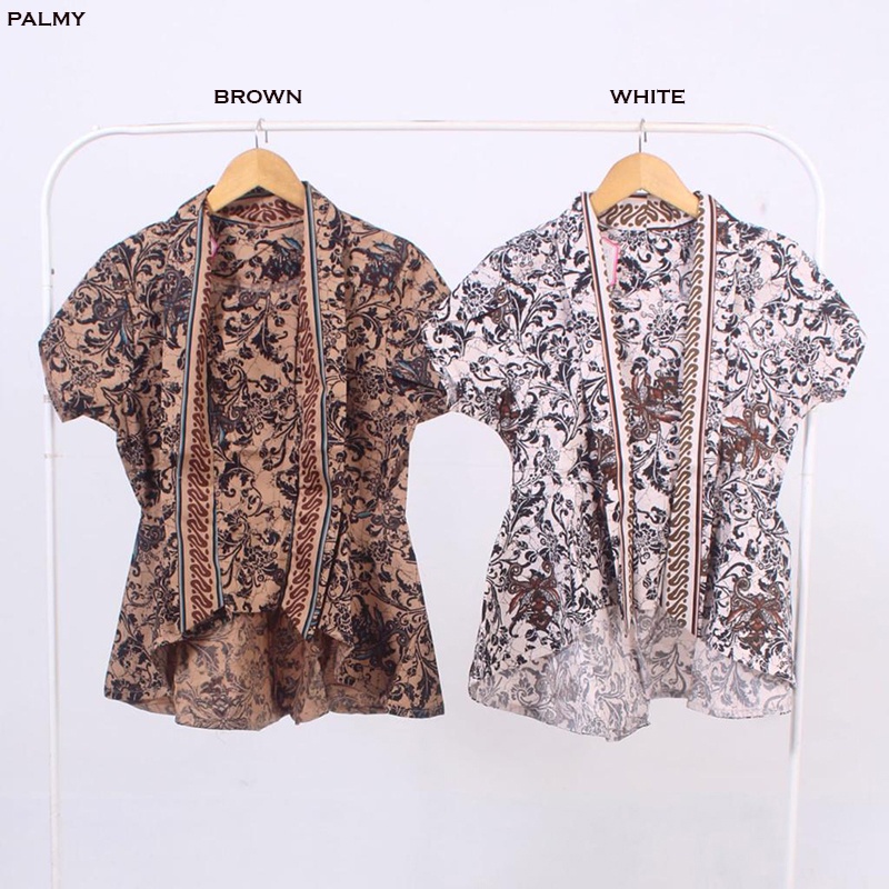 Evercloth Palmy / Yuzu Atasan Wanita Blouse Batik Wanita Lengan Panjang