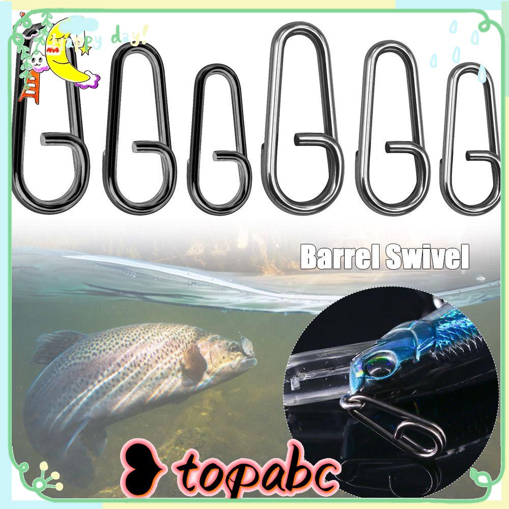 TOP Memancing Gantung Snap Baru Kualitas Tinggi Kunci Cepat Stainless Steel Tahan Lama Oval Split Rings