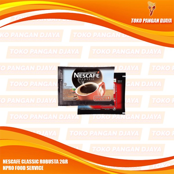 

SERBUK KOPI INSTAN ROBUSTA NESCAFE CLASSIC 2GR
