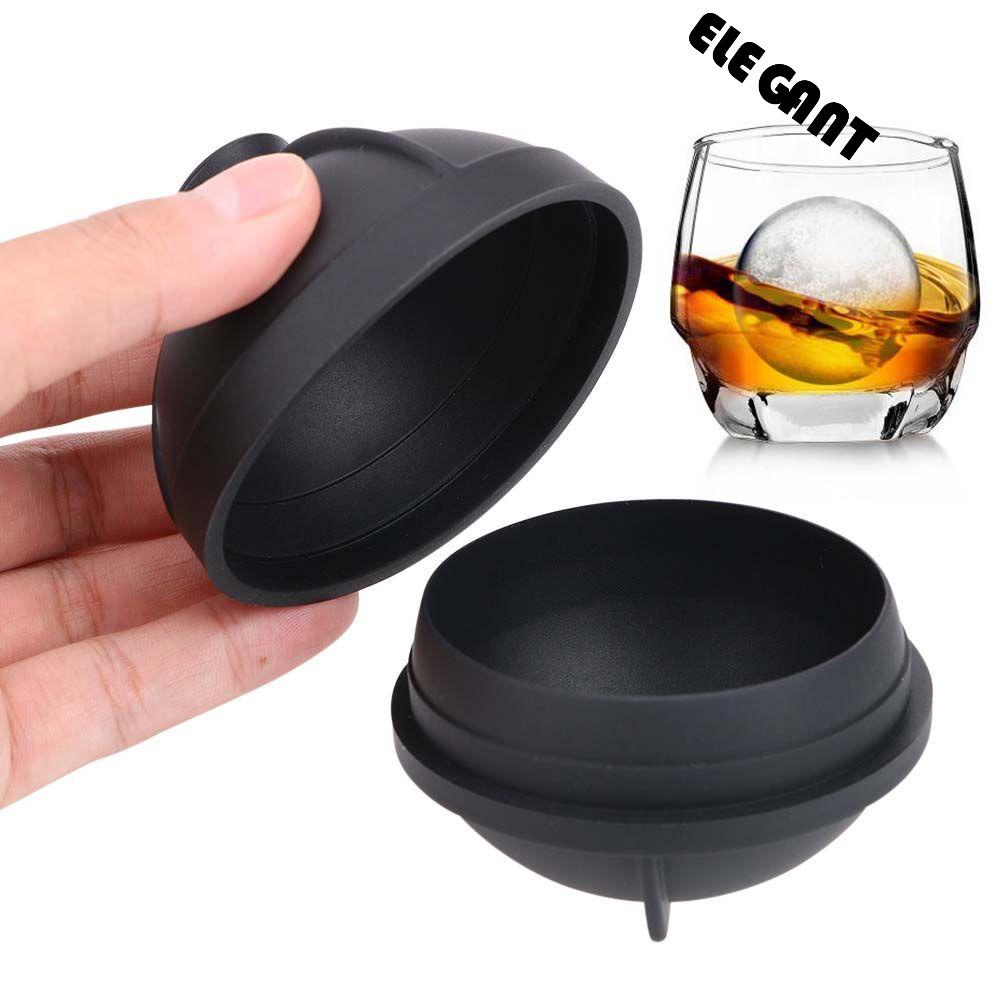 【 ELEGANT 】 Cetakan Es Bola DIY Home Whiskey Kitchen Tools Cocktail Ice Cream Tools