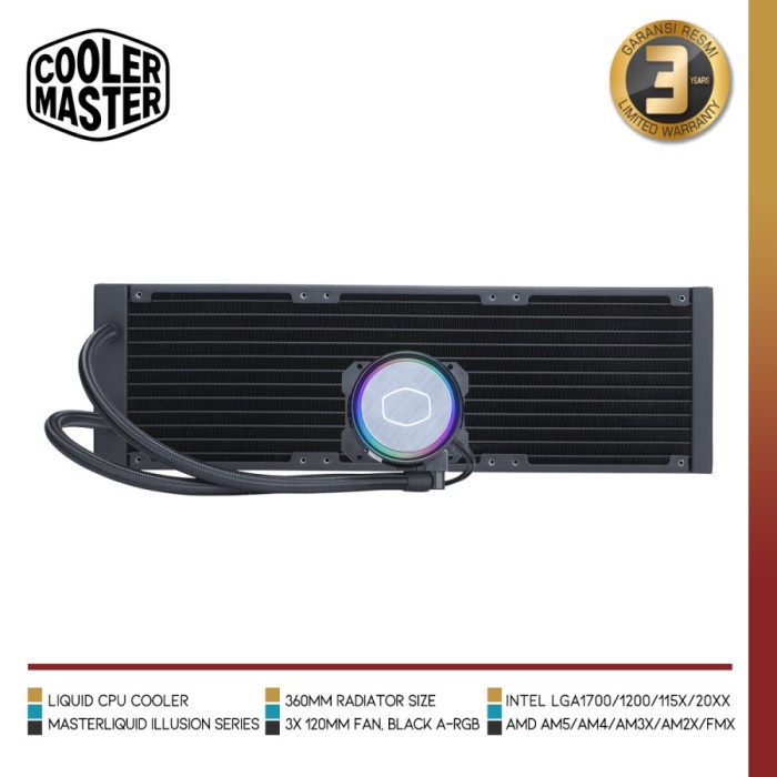 COOLER MASTER MASTERLIQUID ML360 ILLUSION | Liquid CPU Cooler 360mm