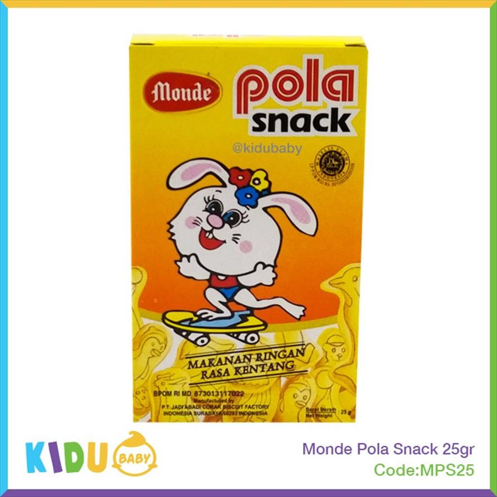 Snack Cemilan Biskuit Bayi &amp; Anak Monde Pola Snack 25gr