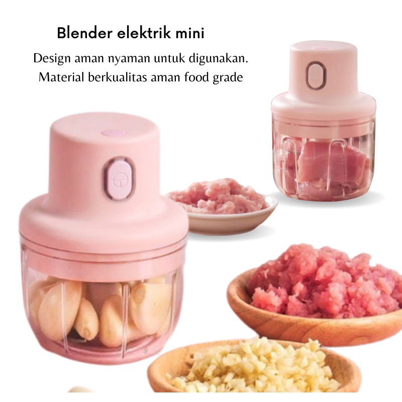 GOS -D412- Blender Elektrik Mini - Mini Chopper - Blender Portable Elektrik Tanpa Kabel