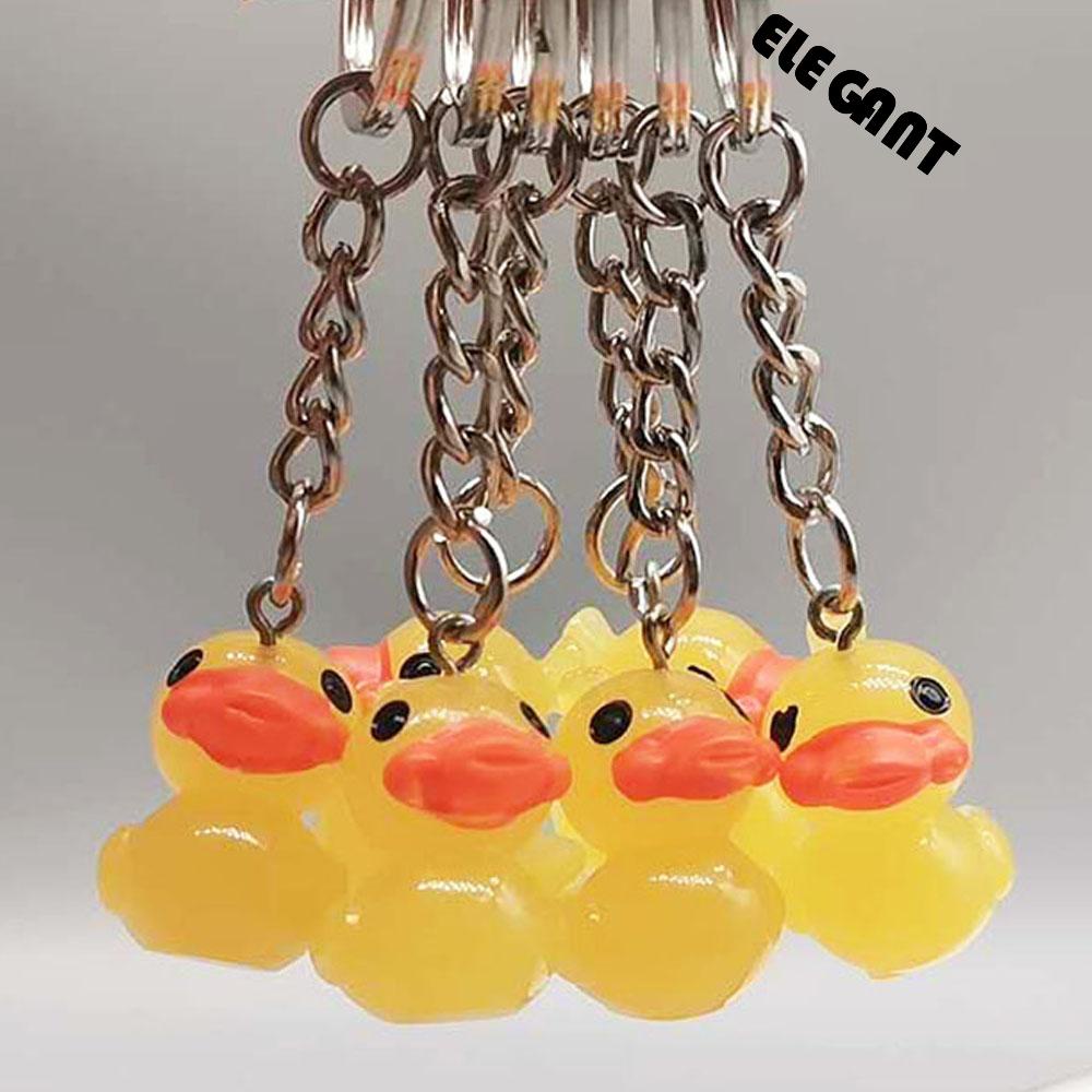 【 ELEGANT 】 Gantungan Kunci Wanita Lovers Hyaluronic Acid Ducks Keychains