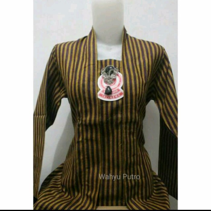 

kebaya kutubaru lurik batik kartini seragam kantor oleh oleh jogja - S