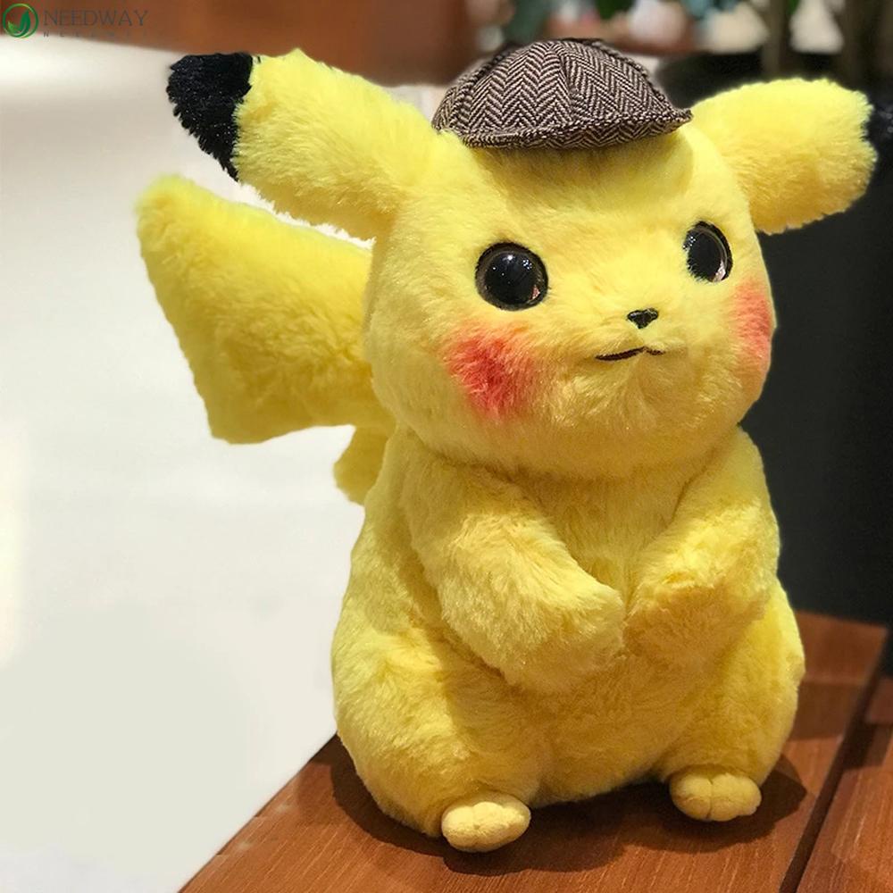 NEEDWAY Pikachu Mainan Mewah Natal Untuk Anak-Anak Lucu 28cm Boneka Anime Pokemon Plush Toys