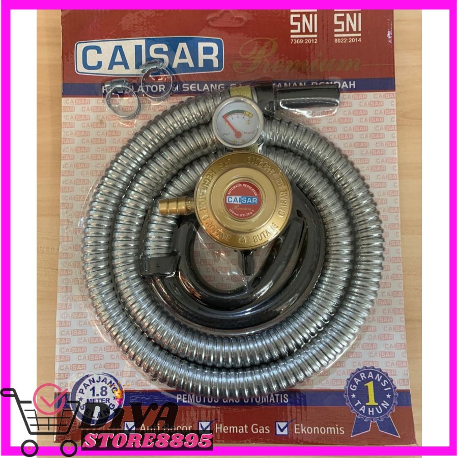 SELANG GAS REGULATOR CAISAR PREMIUM METER