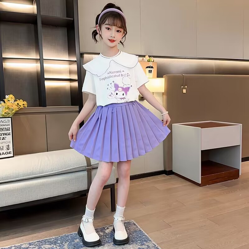 SETELAN SET BAJU ROK KUROMI IMPOR ANAK GADIS