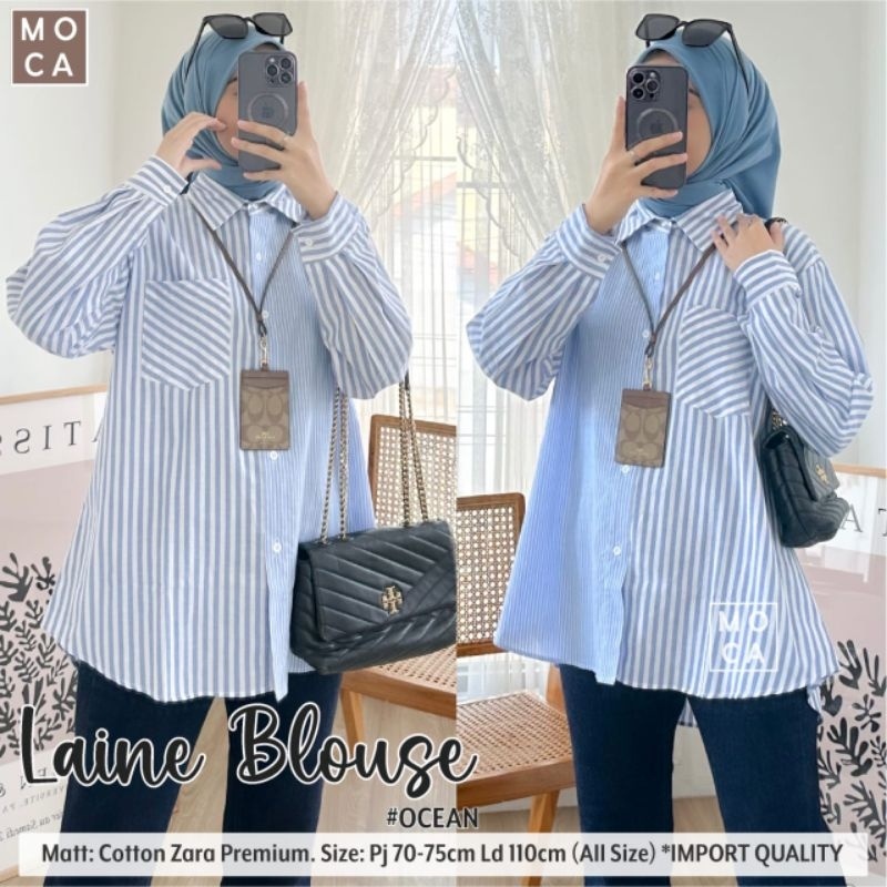 LAINE BLOUSE ORI MOCA