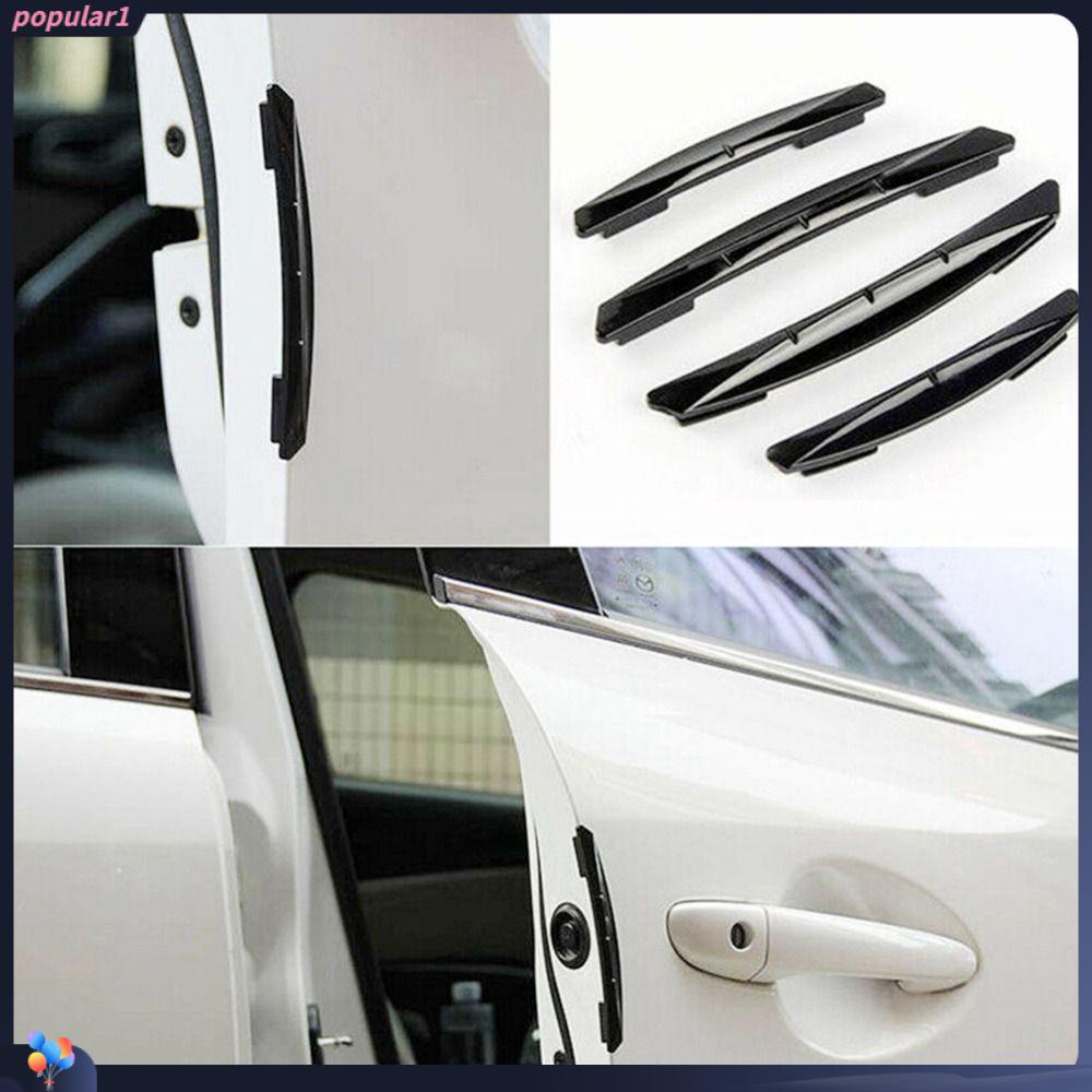 POPULAR 4pcs Stiker Mobil Universal Anti-Tabrakan Lis Molding Strip Perlindungan Mobil