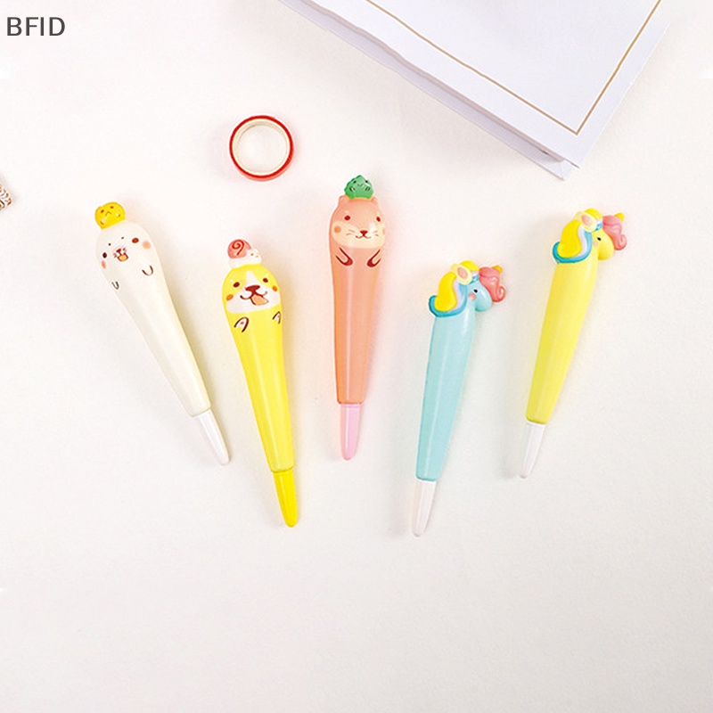 [BFID] Kartun Hewan Stress Relief Pinch Gel Pen Kreatif Alat Tulis Lembut Squeeze Busa Pena Lucu Perlengkapan Kantor Sekolah Hadiah [ID]