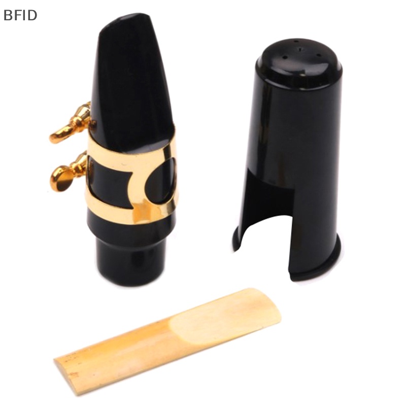 [BFID] Mouthpiece Saxophone Alto Plastik Berkualitas Tinggi Dengan Topi Metal Buckle Reed Mouthpiece Patches Pads Cushions [ID]