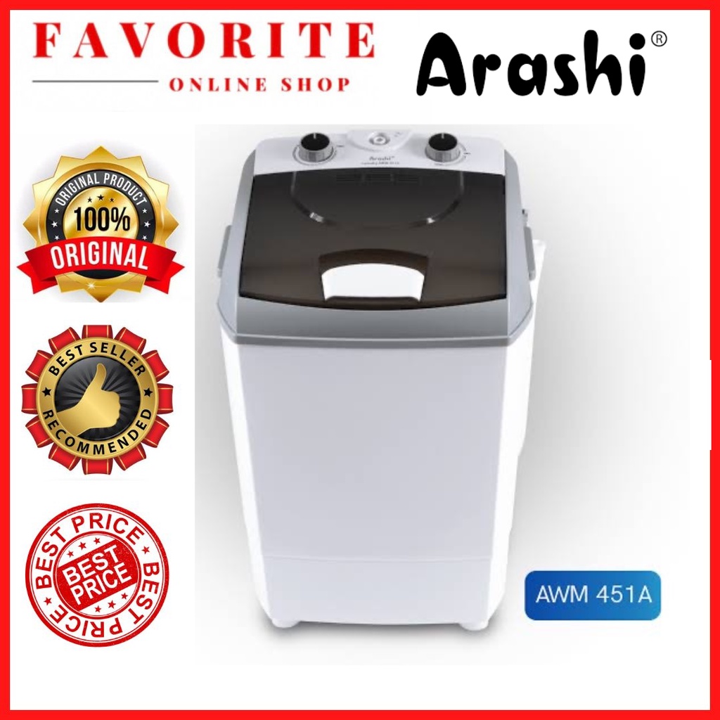 MESIN CUCI PORTABLE ARASHI AWM 451A / AWM451A