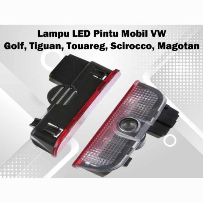 Lampu Pintu Mobil Logo VW VOLKSWAGEN Golf Tiguan Touareg Scirocco