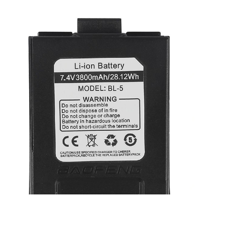 Original BAOFENG Battery Li-ion 7.4V 3800Mah For GT-3 GT-3TP