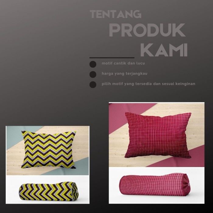 1 SET Sarung bantal/guling dewasa motif modern&amp;minimalis terbaru