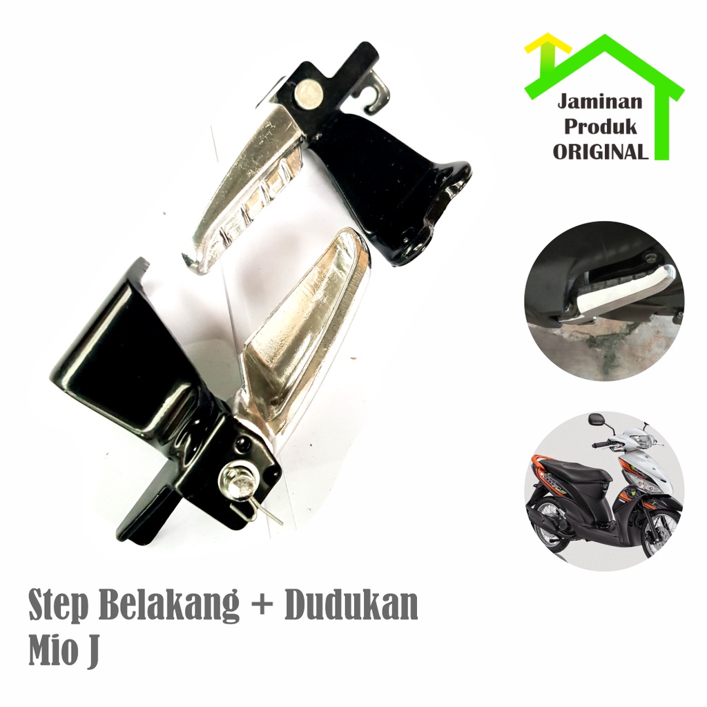 Dudukan Step Belakang Mio J GT Besi Bracket FootStep Motor Sepasang